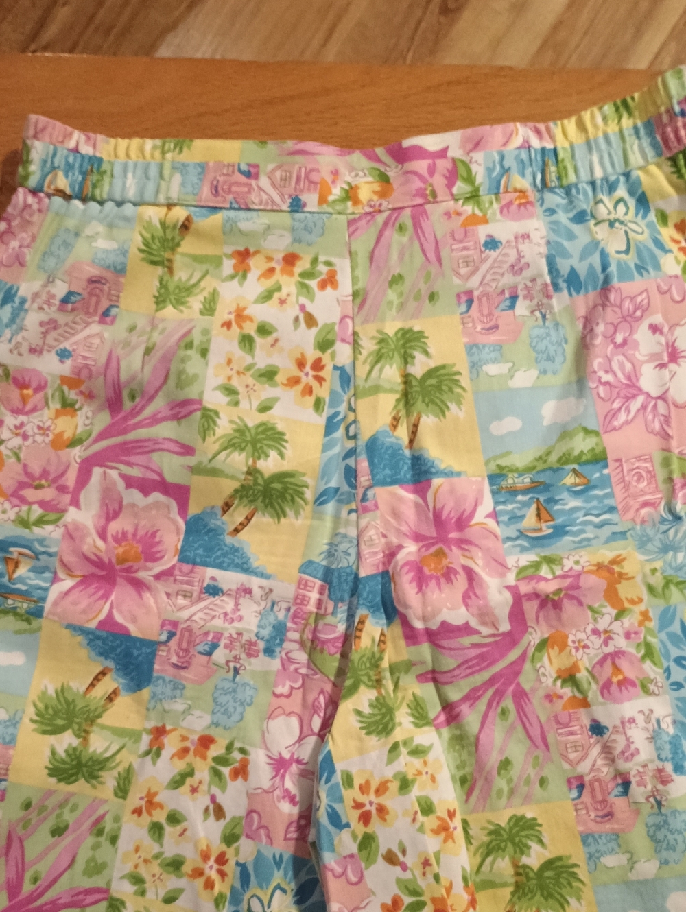 VINTAGE PASTEL BRIGGS NY SZ 14 SUMMER SKORT W/ DESIGN - Picture 5 of 9